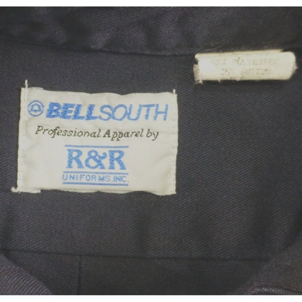 VTG Bell South Employee Uniform Shirt Mens Long Sleeve Button-Up Shirt 16-16.5 3 - Picture 4 of 11